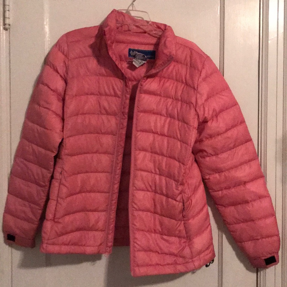A pink jacket